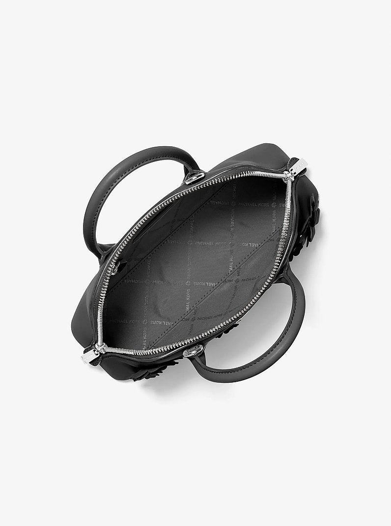 Petra Small Floral Embellished Crossbody Bag Black Black