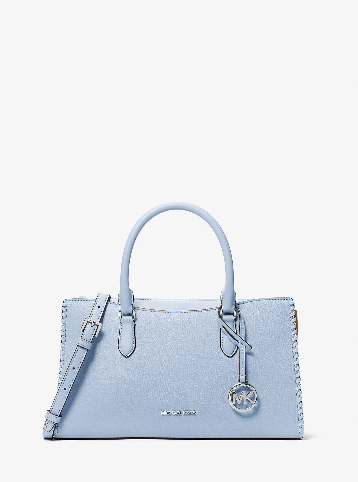 Arden Medium Top-Zip Satchel Pale Ocean Pale Ocean
