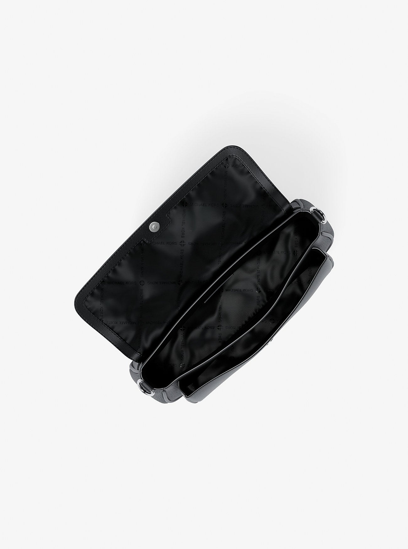 Jet Set Travel Small Pebbled Leather Crossbody Bag With Pouch Black Black