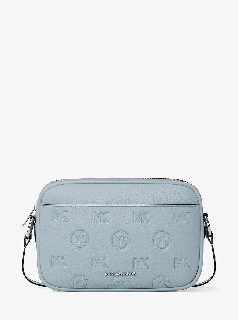 Jet Set Travel Large Logo Debossed Camera Crossbody Bag Pale Ocean Pale Ocean