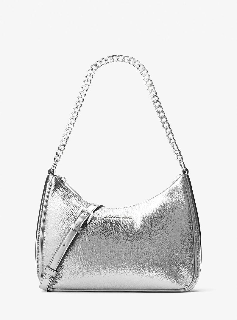 Jet Set Travel Large Metallic Convertible Crossbody Bag Silver Silver