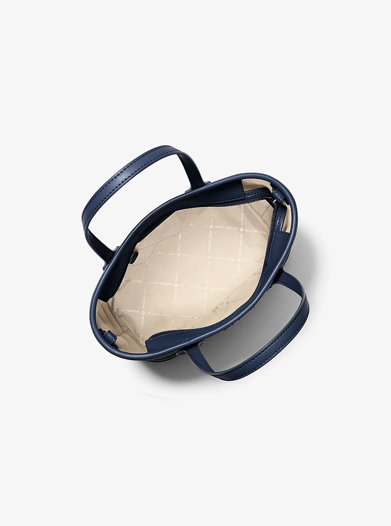 Eva Extra-Small Signature Logo Convertible Crossbody Bag Navy Navy