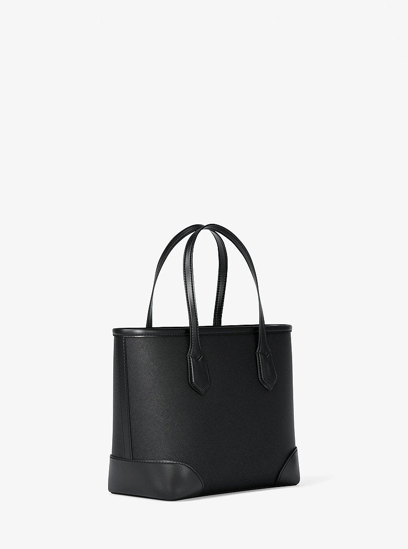 Eva Extra-Small Saffiano Leather Convertible Tote Bag Black Black