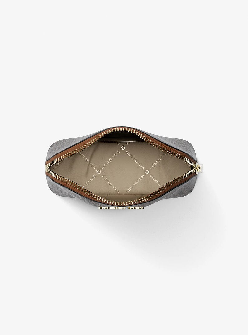 Jet Set Medium Signature Logo Travel Kit Brown Brown