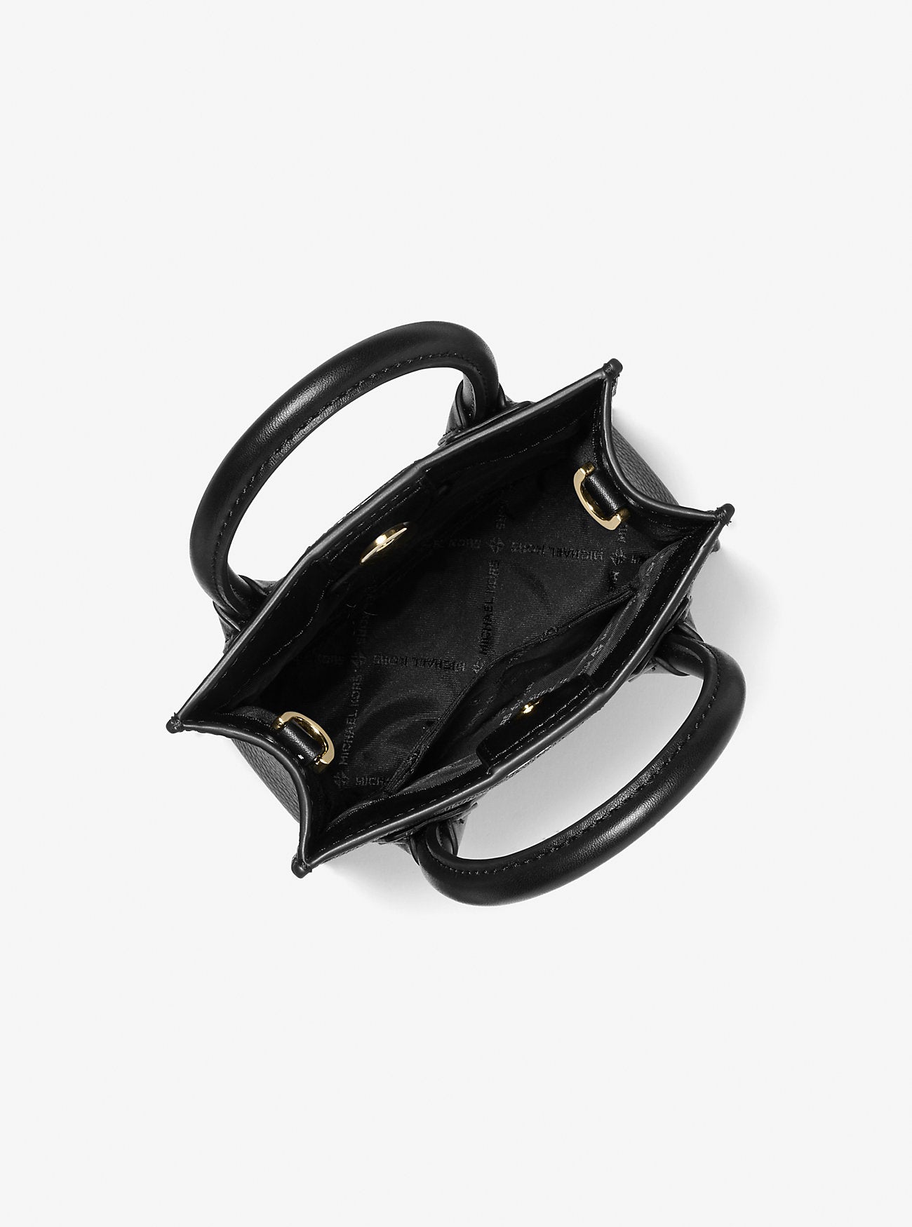 Mercer Extra-Small Logo and Leather Crossbody Bag Black Black