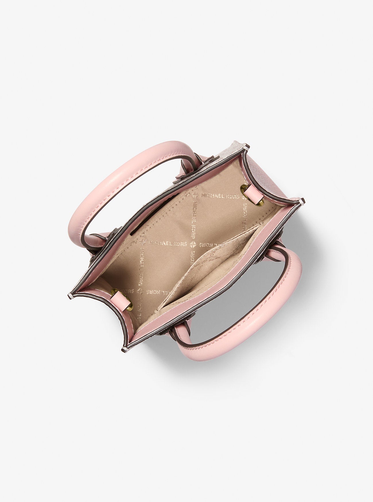 Mercer Extra-Small Logo and Leather Crossbody Bag Pwd Blsh Mlt Pwd Blsh Mlt