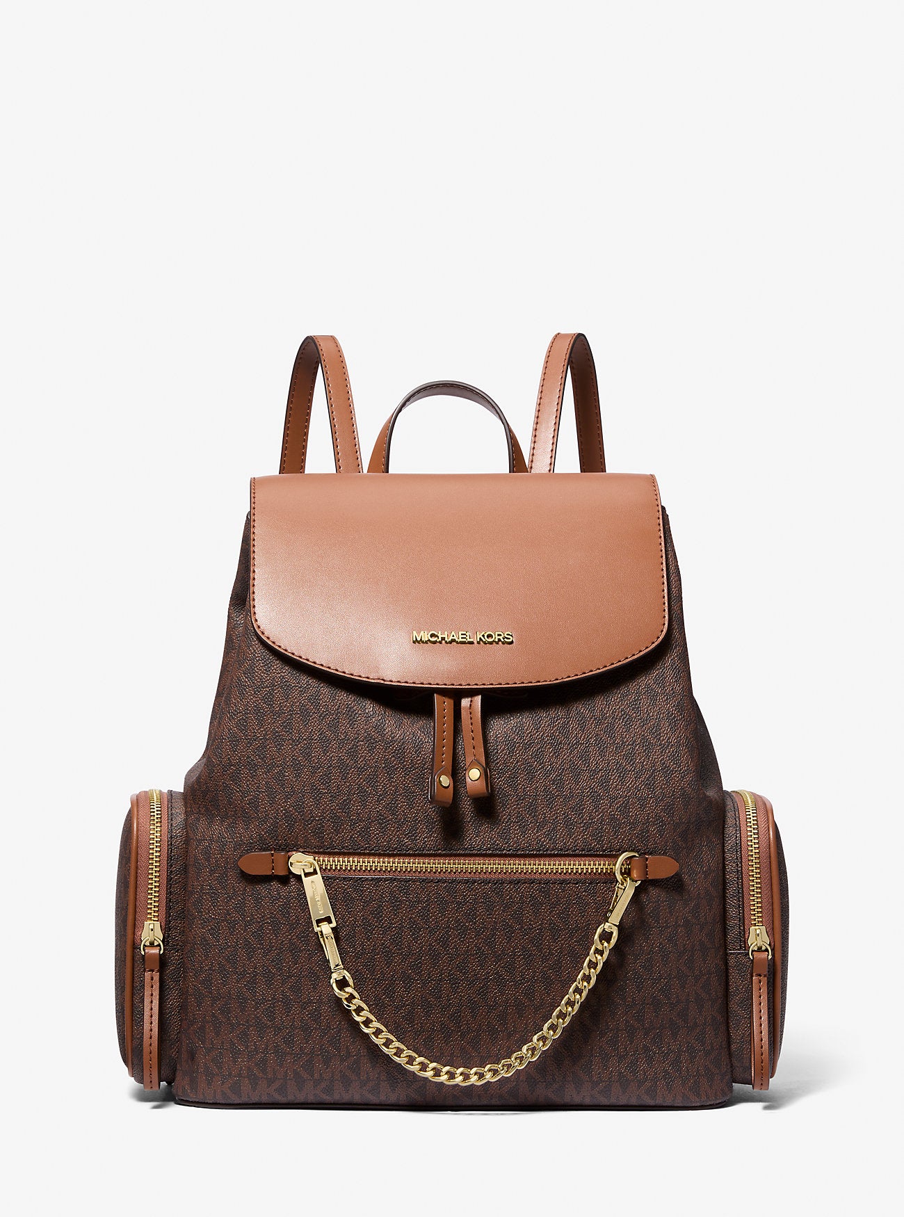 Jet Set Large Logo Backpack Brown Brown