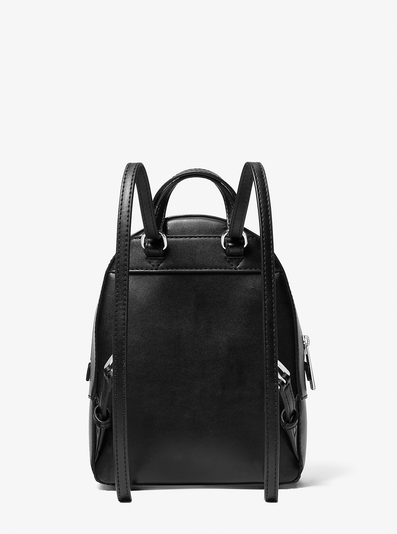 Jaycee Extra-Small Pebbled Leather Convertible Backpack Black Black