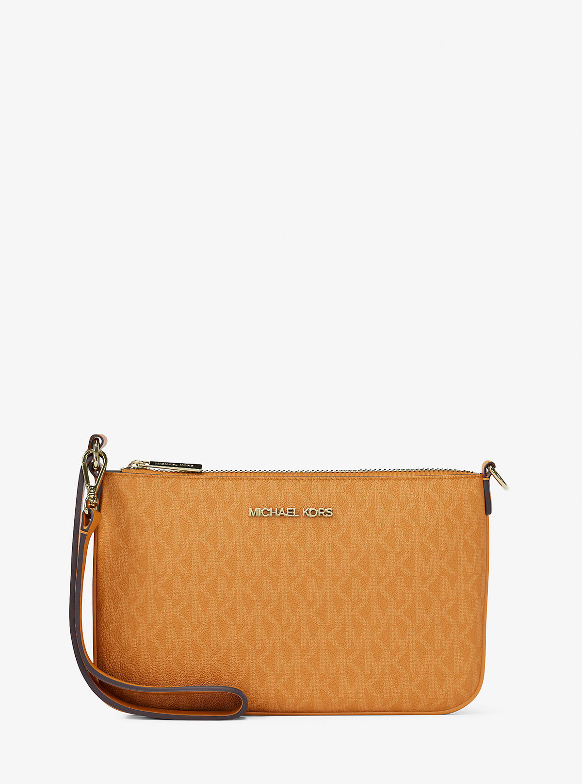 Jet Set Small Signature Logo Convertible Wristlet Radiant Orange Radiant Orange