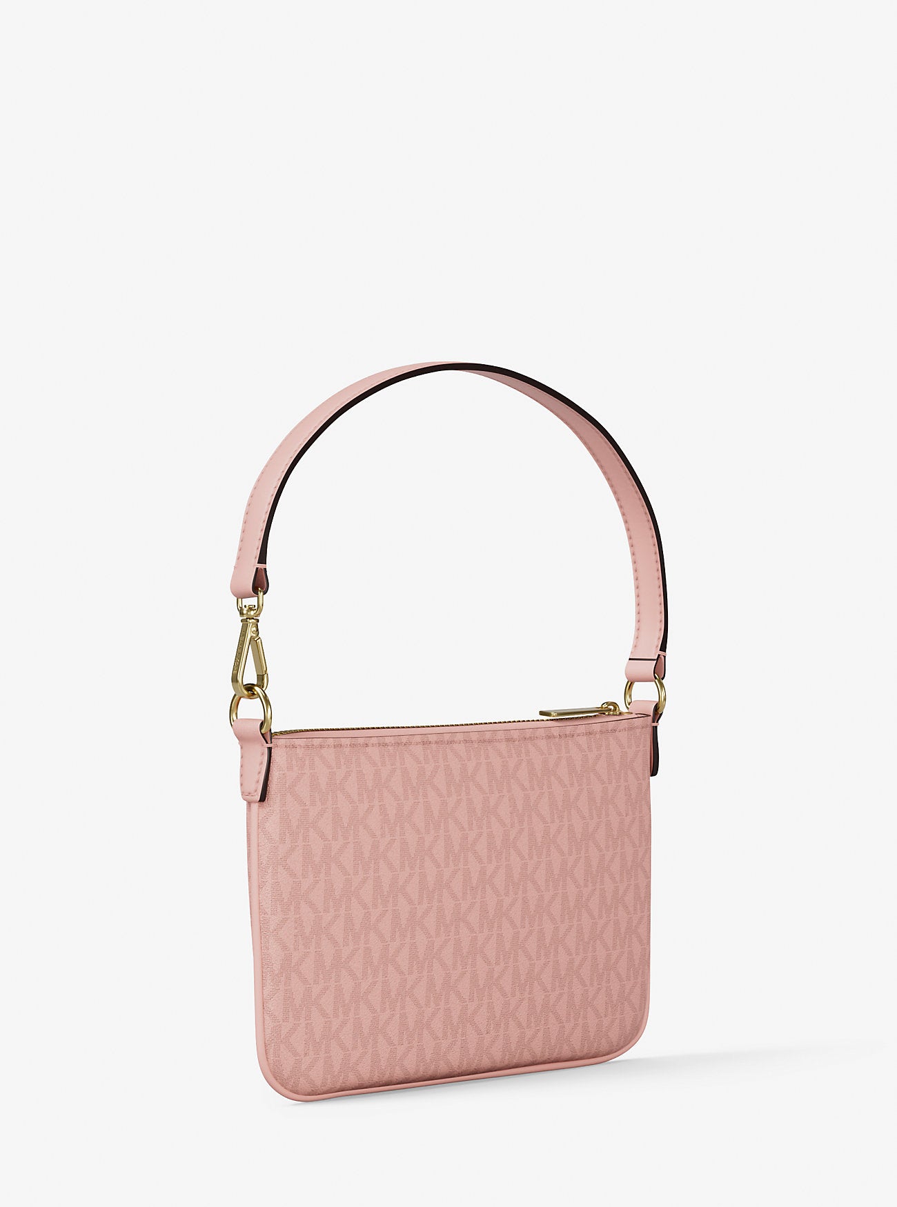 Jet Set Small Signature Logo Convertible Wristlet Powder Blush Powder Blush