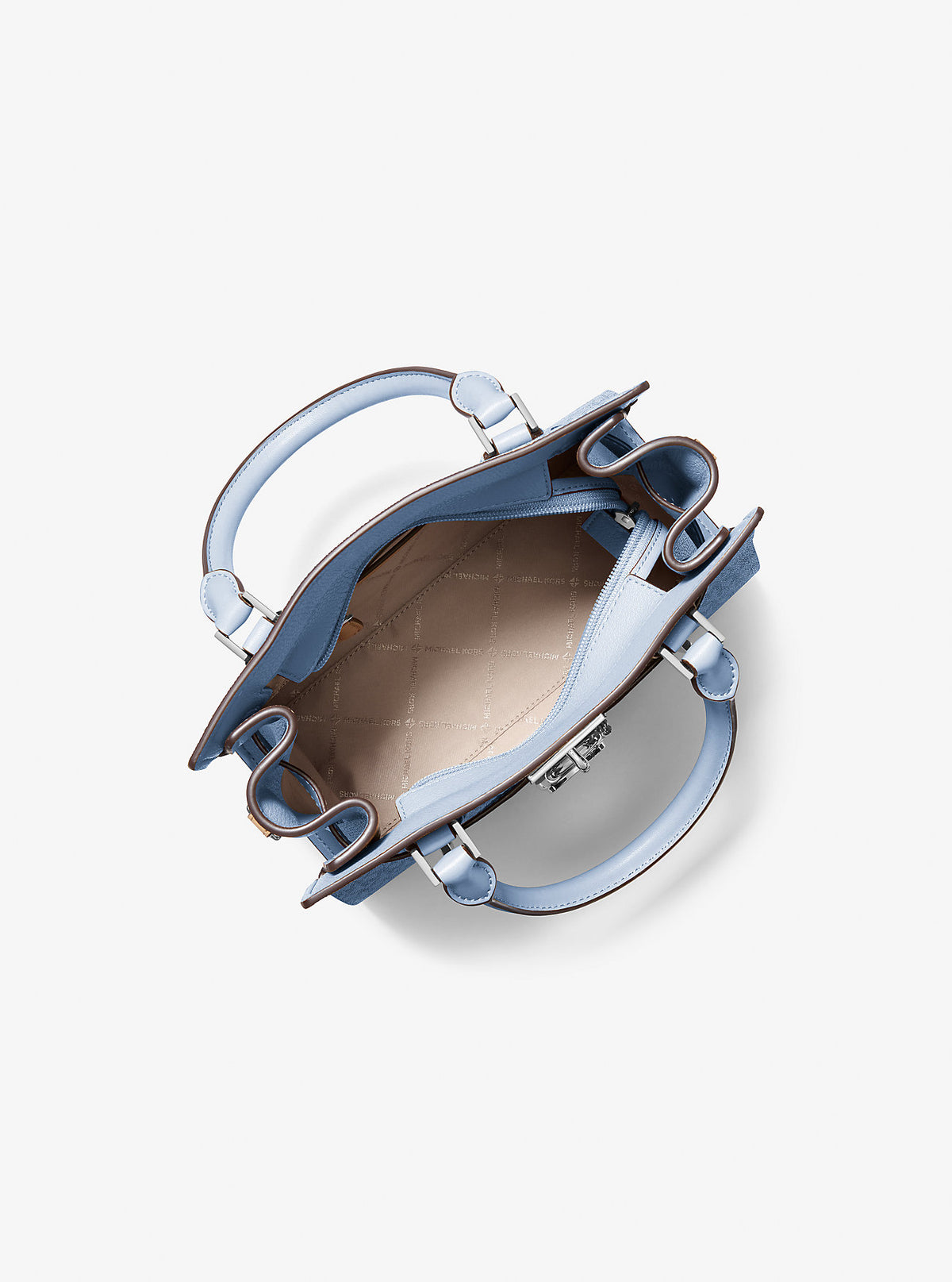 Hamilton Small Signature Logo Satchel Pale Ocean Pale Ocean