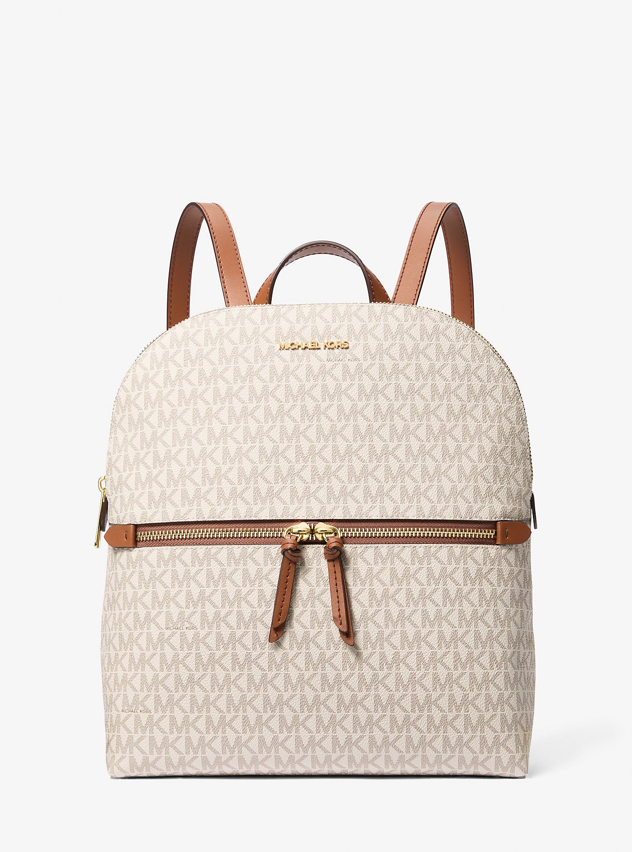 Dallas Medium Signature Logo Backpack Vanilla Vanilla