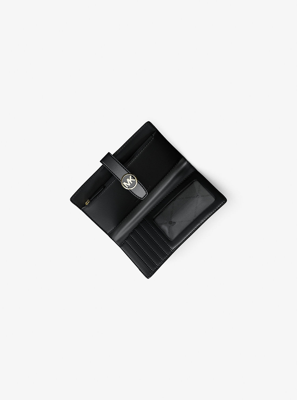 Greenwich Medium Saffiano Leather Wallet Black Black