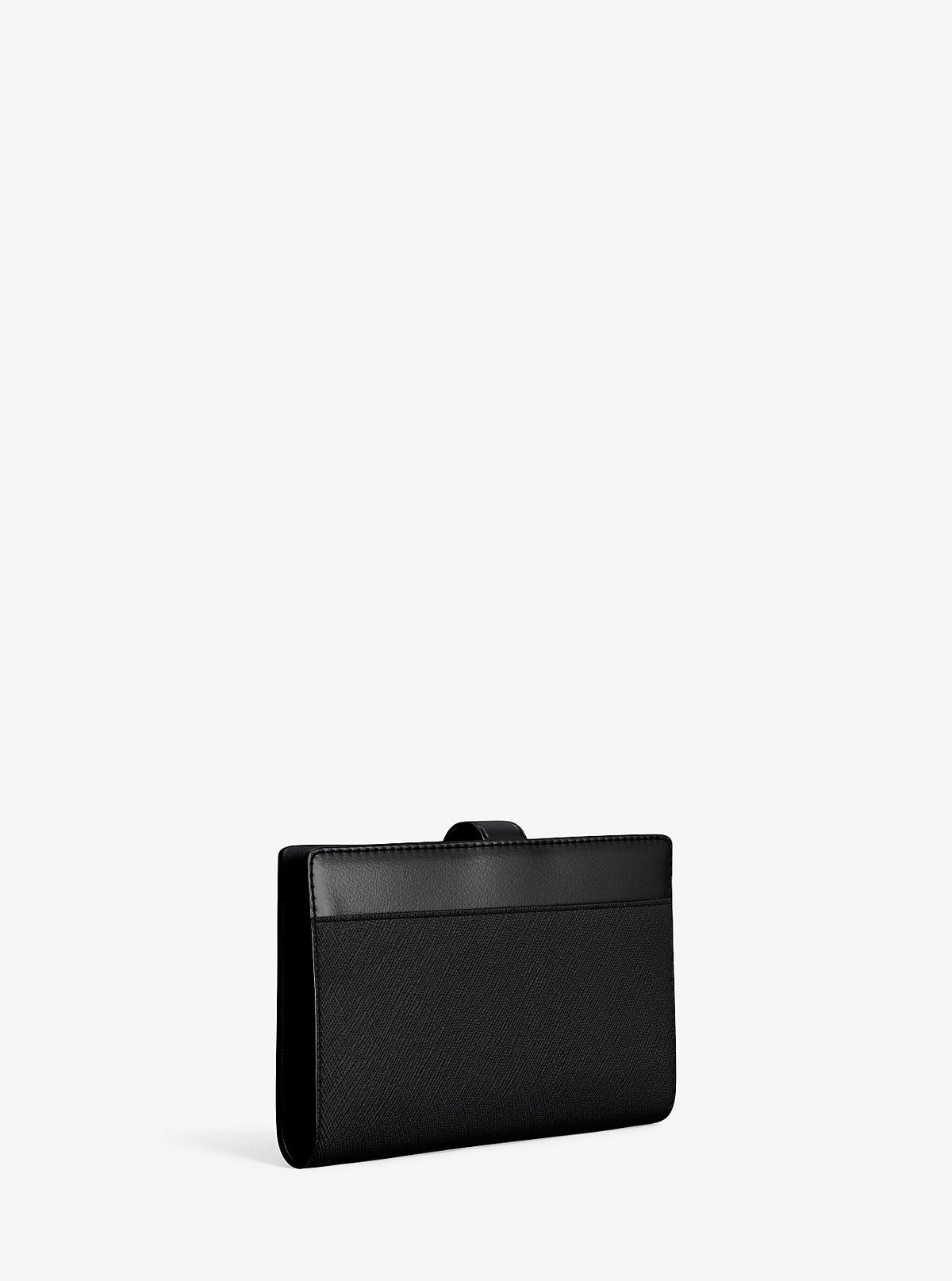 Greenwich Medium Saffiano Leather Wallet Black Black