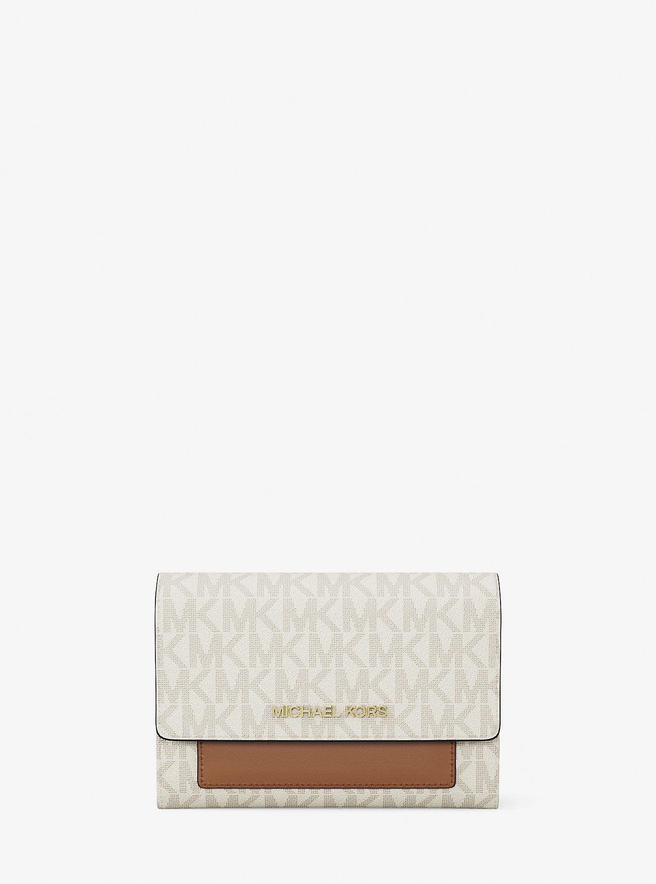 Jet Set Medium Signature Logo 2-in-1 Wallet Vanilla Vanilla