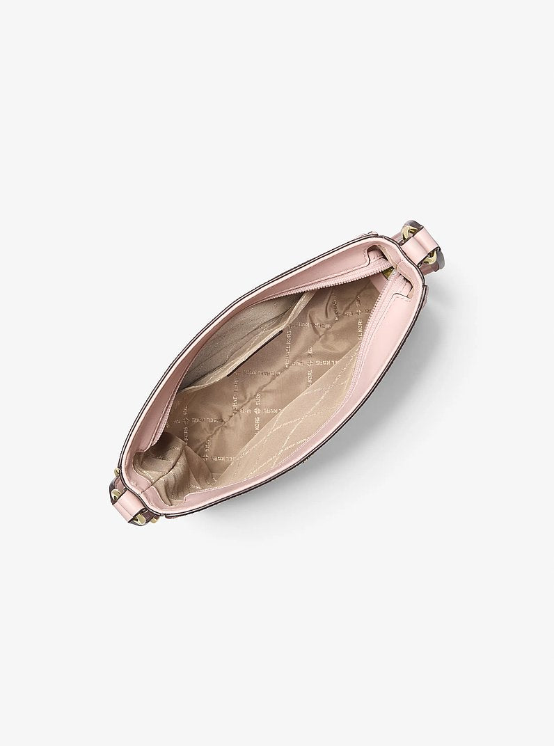 Jet Set Small Signature Logo Crossbody Bag Powder Blush Powder Blush
