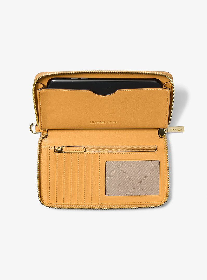 Jet Set Travel Large Striped Signature Logo Smartphone Wallet Honeywheat Honeywheat