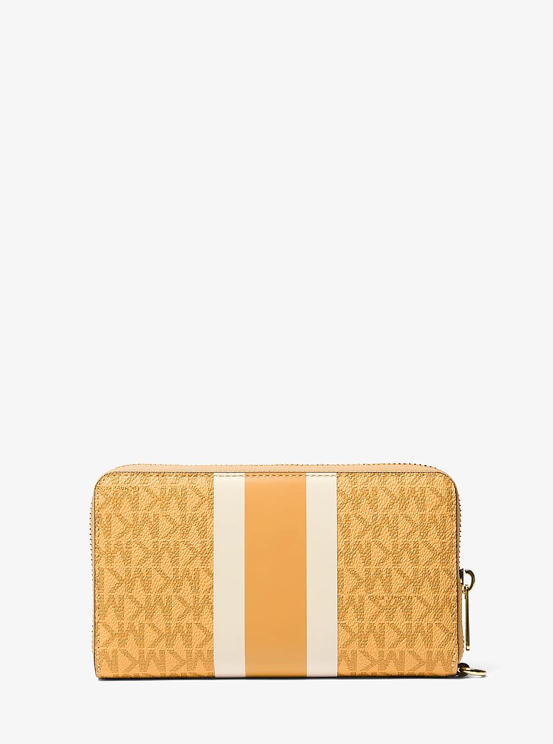 Jet Set Travel Large Striped Signature Logo Smartphone Wallet Honeywheat Honeywheat