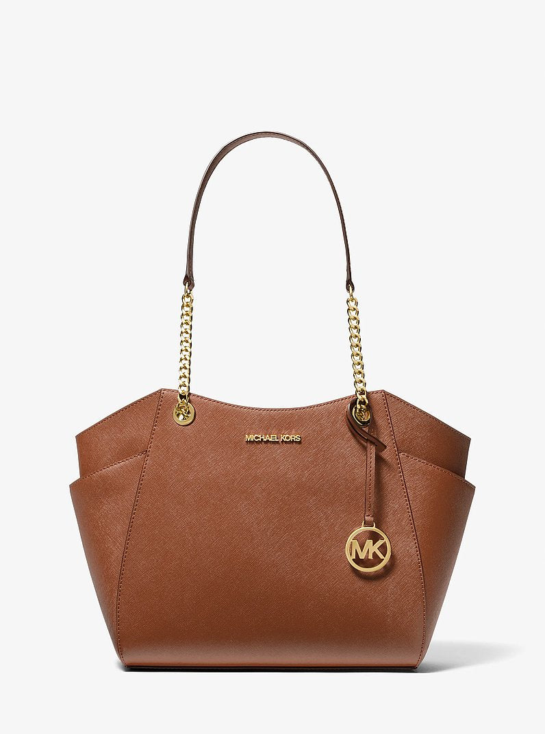 Jet Set Large Saffiano Leather Shoulder Bag Luggage Luggage