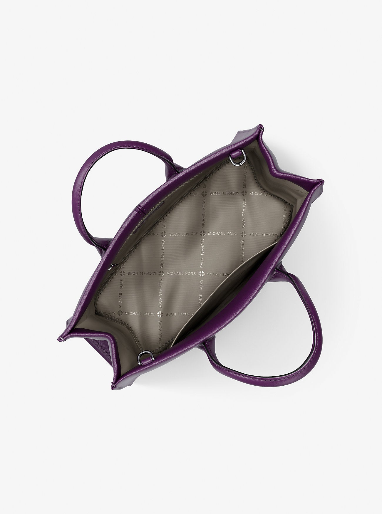 Mirella Medium Pebbled Leather Tote Bag Purple Purple