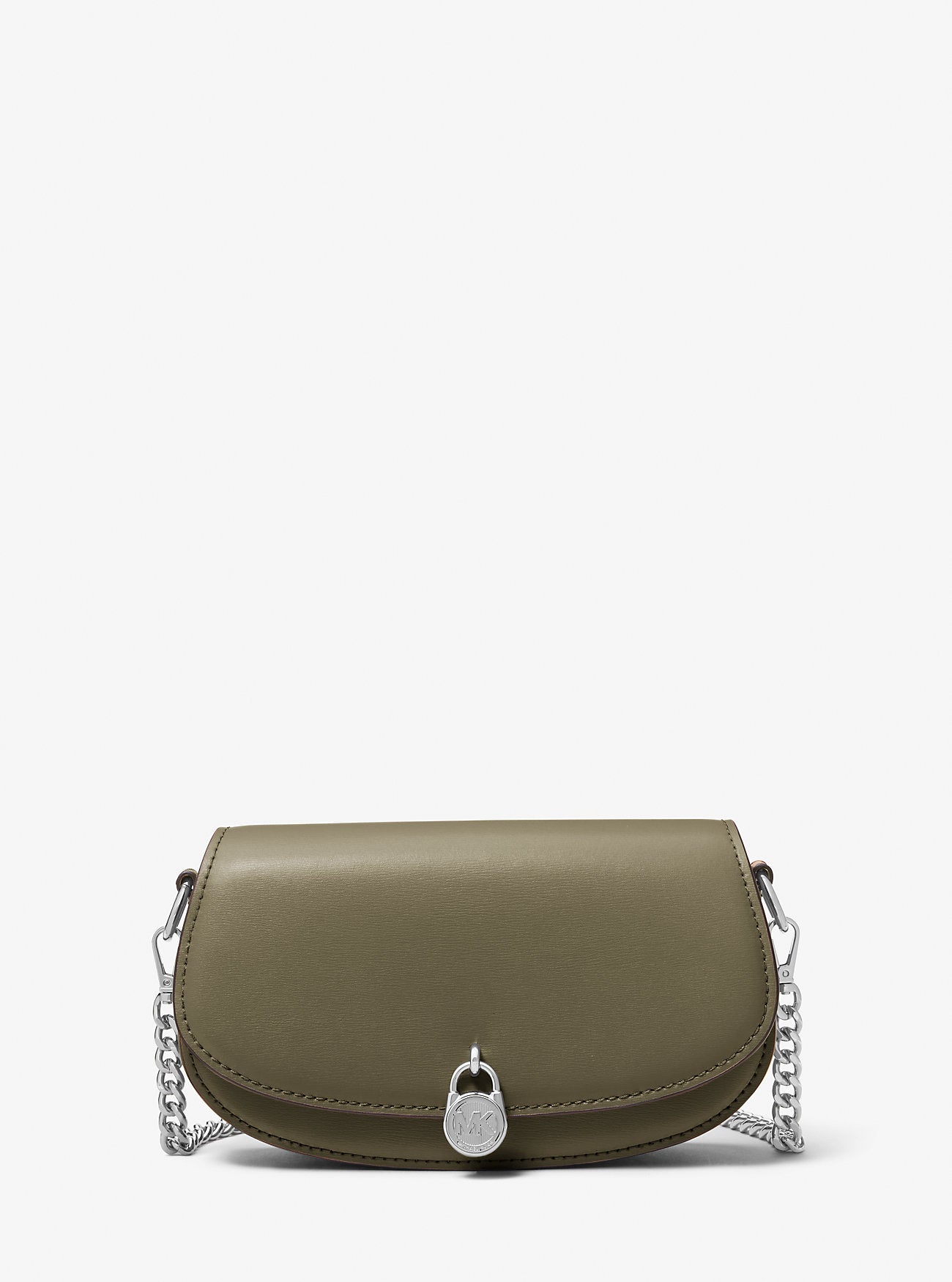 Mila Small Leather Convertible Crossbody Bag Olive Olive