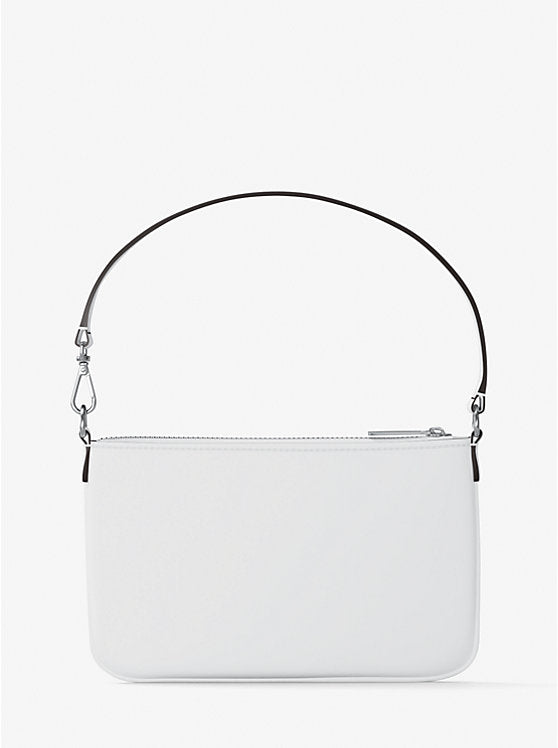 Jet Set Embellished Convertible Wristlet Optic White