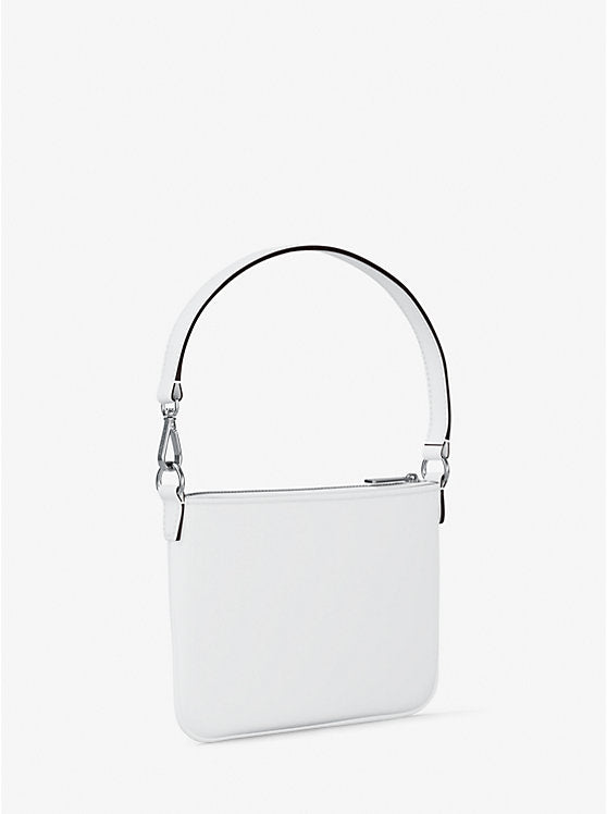 Jet Set Embellished Convertible Wristlet Optic White