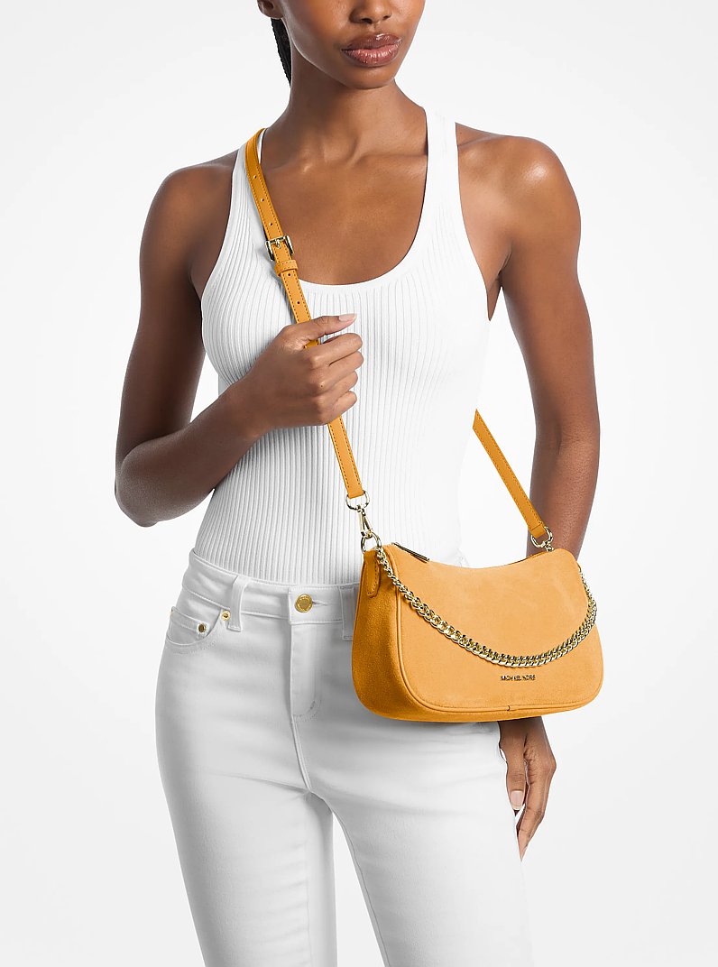 Carmela Medium Suede Convertible Crossbody Bag Honeywheat Honeywheat
