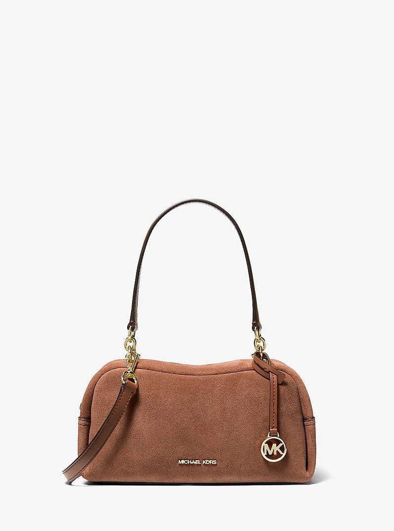 Cecily Small Suede Shoulder Bag Luggage Luggage