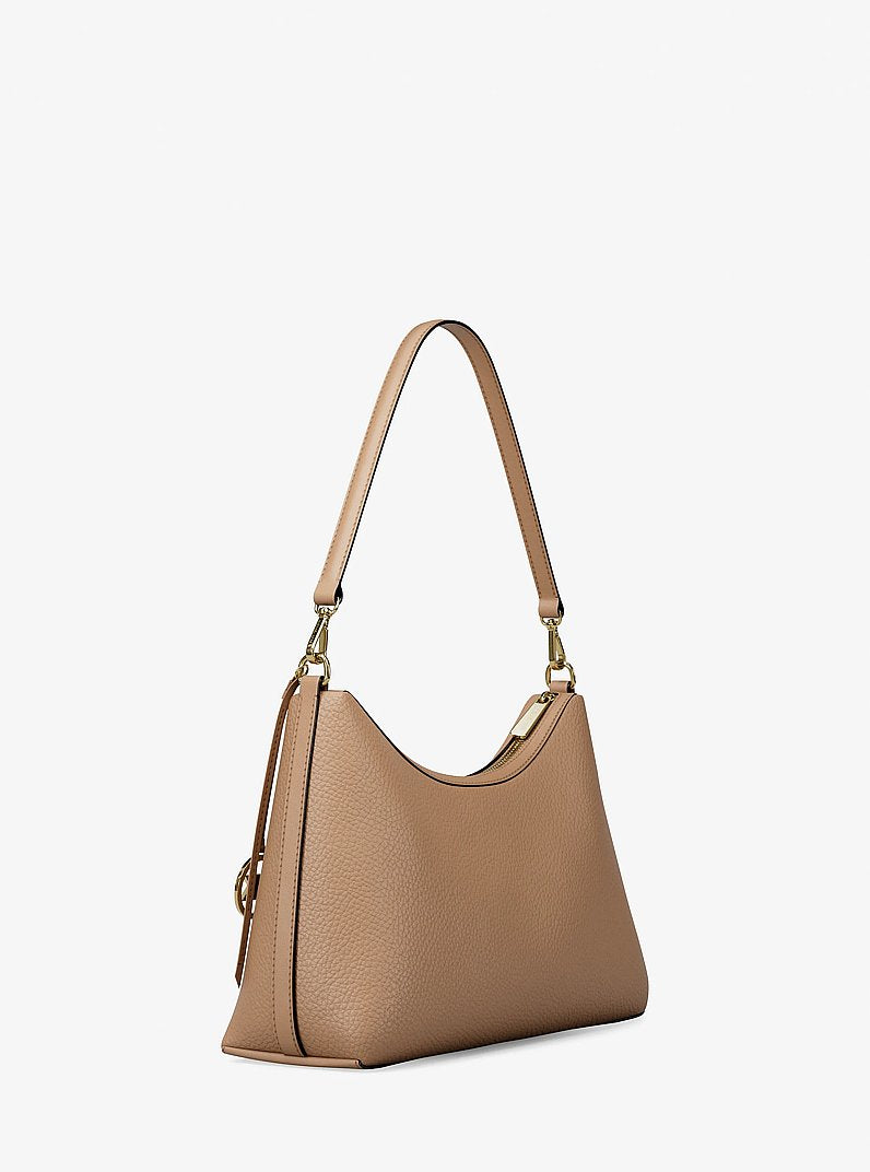 Sammy Medium Pebbled Leather Convertible Shoulder Bag Camel Camel