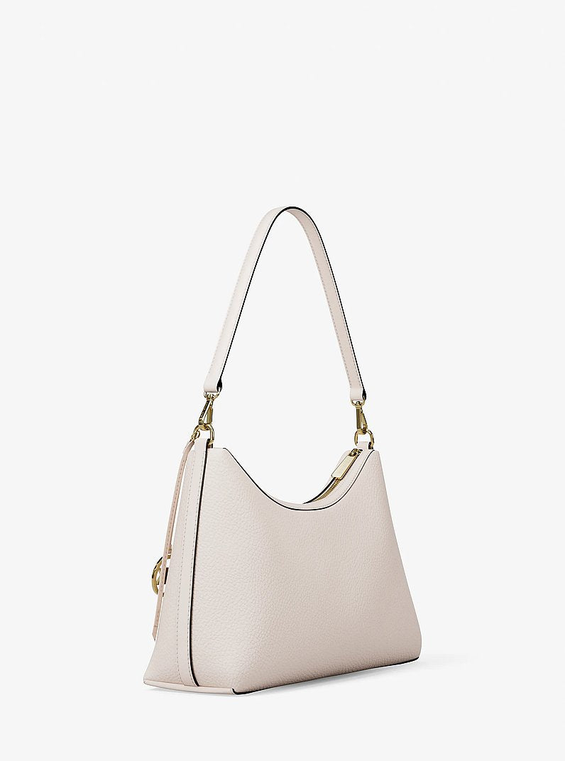 Sammy Medium Pebbled Leather Convertible Shoulder Bag Lt Cream Lt Cream