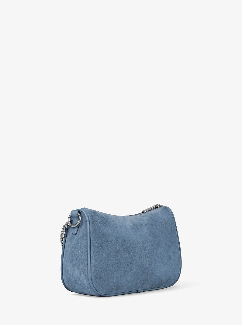 Carmela Medium Suede Convertible Crossbody Bag Denim Denim