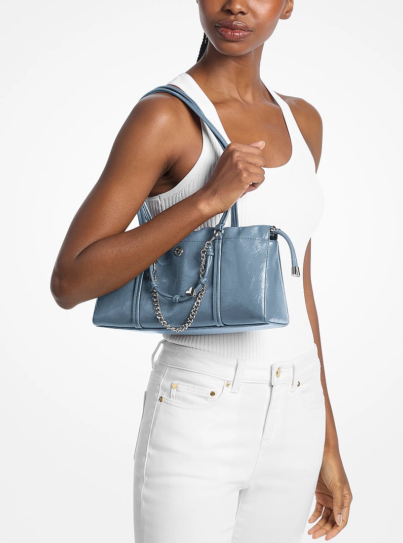 Matilda Small Cinched Shoulder Bag Denim Denim