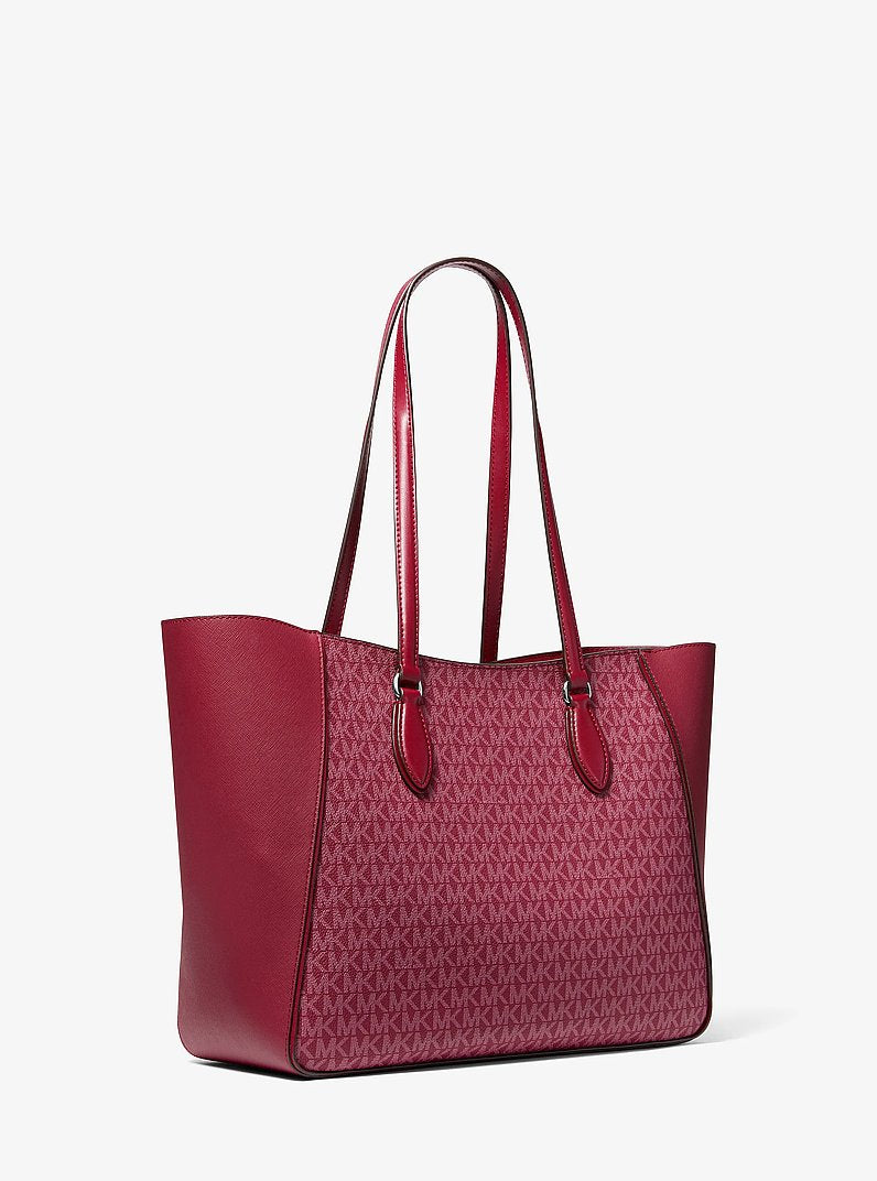 Jet Set Travel Large 3-in-1 Signature Logo Tote Bag Maroon Maroon