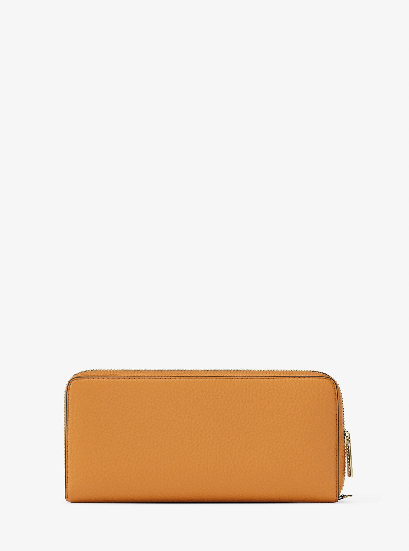 Jet Set Travel Large Pebbled Leather Wristlet Radiant Orange Radiant Orange