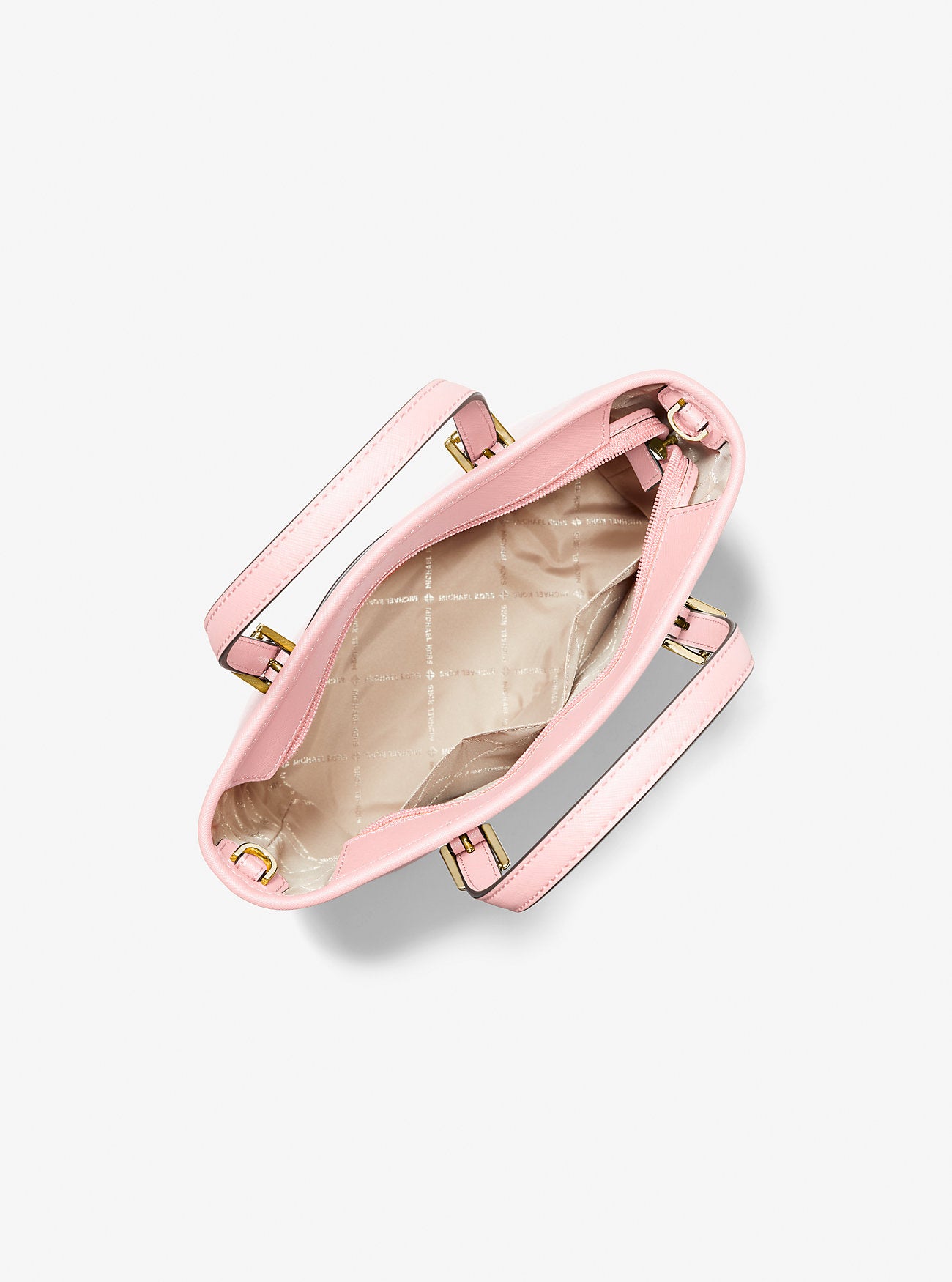 Jet Set Travel Extra-Small Saffiano Leather Top-Zip Tote Bag Powder Blush Powder Blush