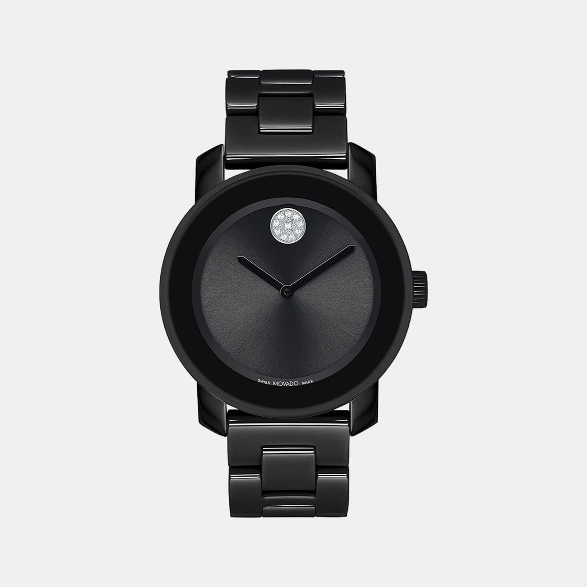 Movado Bold Women Quartz Black Dial Analog Ceramic Watch 3600803