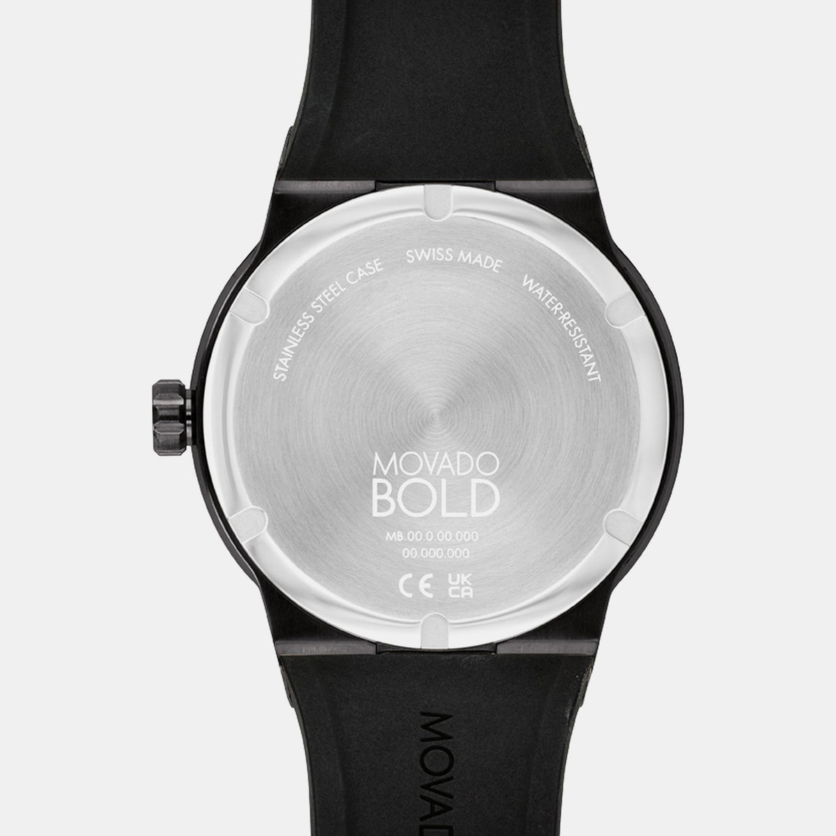 Movado Bold Fusion Men Quartz Black Dial Analog Stainless Steel Watch 3600849