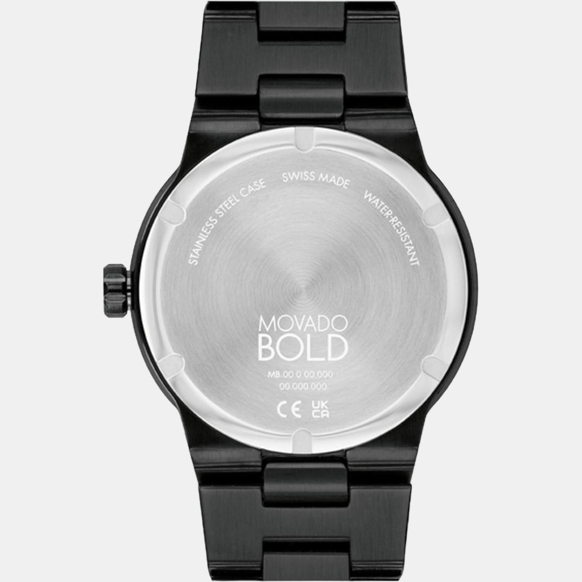 Movado Bold Fusion Men Quartz Black Dial Analog Stainless Steel Watch 3600853