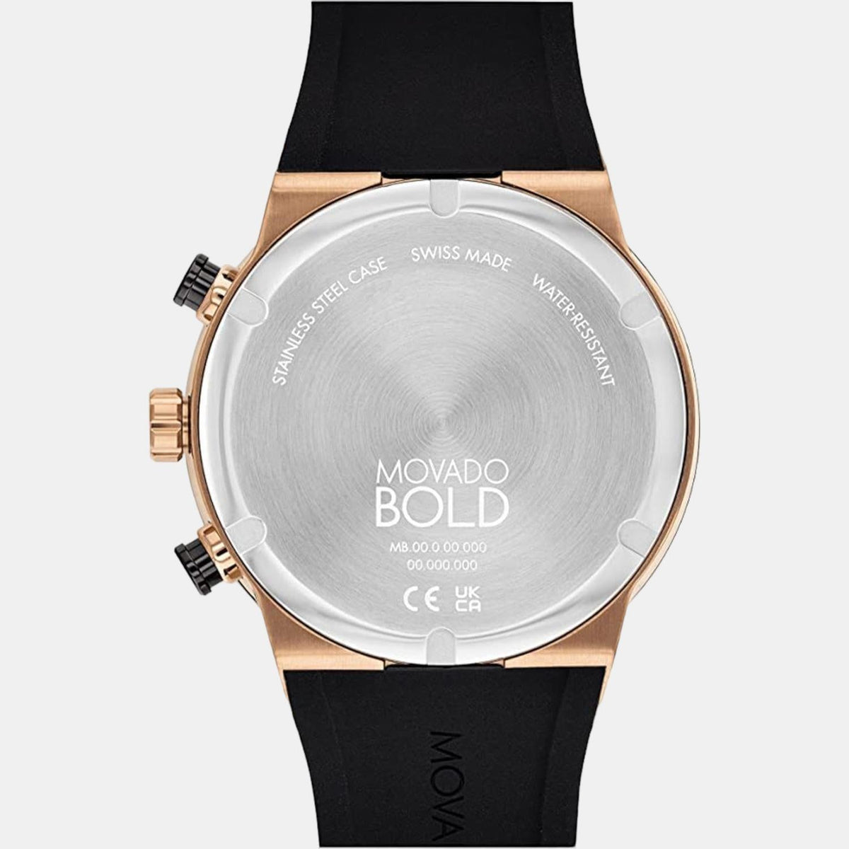 Movado Bold Fusion Men Quartz Rose Gold Dial Chronograph Stainless Steel Watch 3600854
