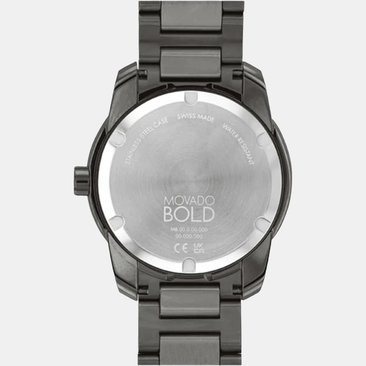 Movado Bold Verso Men Quartz Grey Dial Analog Stainless Steel Watch 3600860