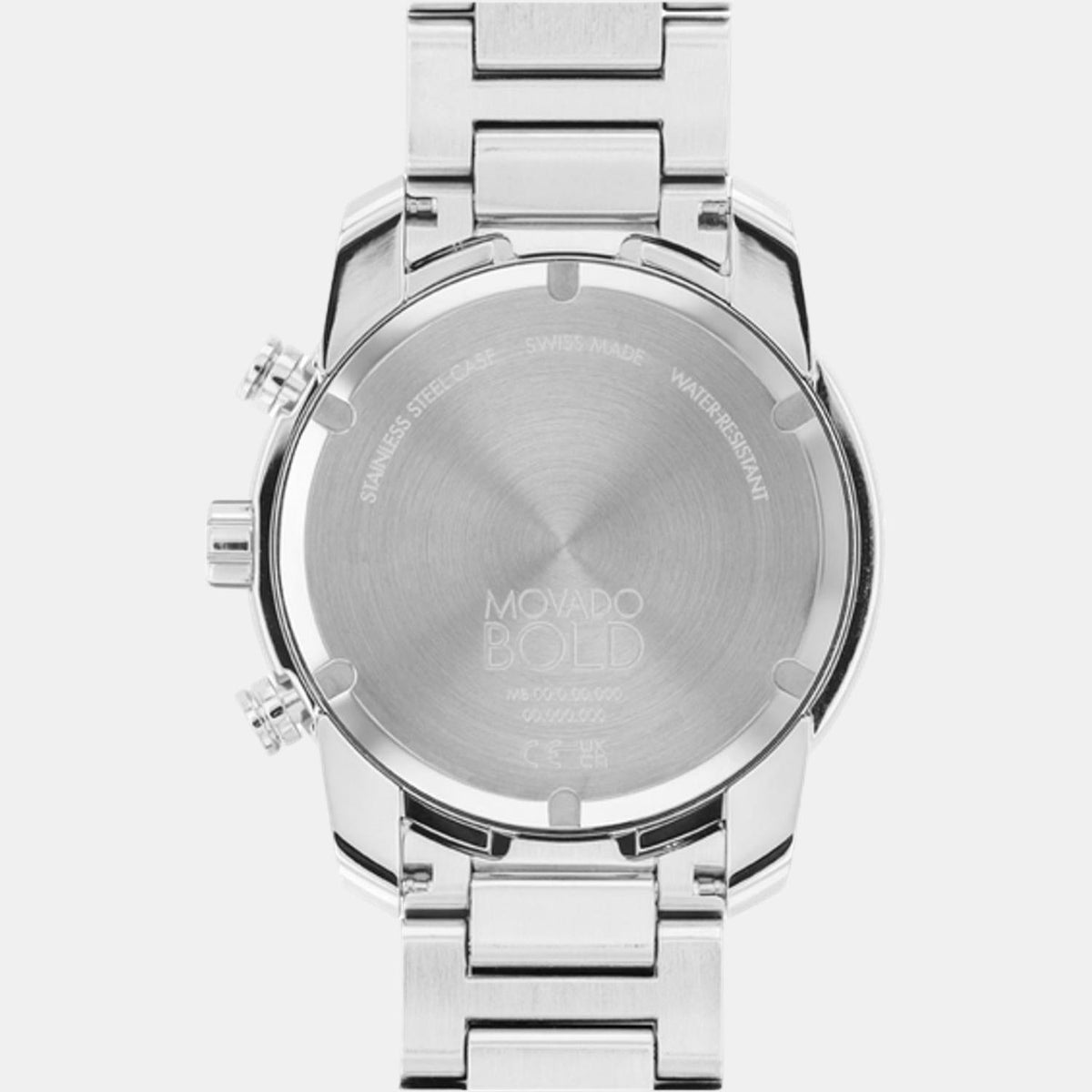 Movado Bold Verso Men Quartz Blue Dial Chronograph Stainless Steel Watch 3600865