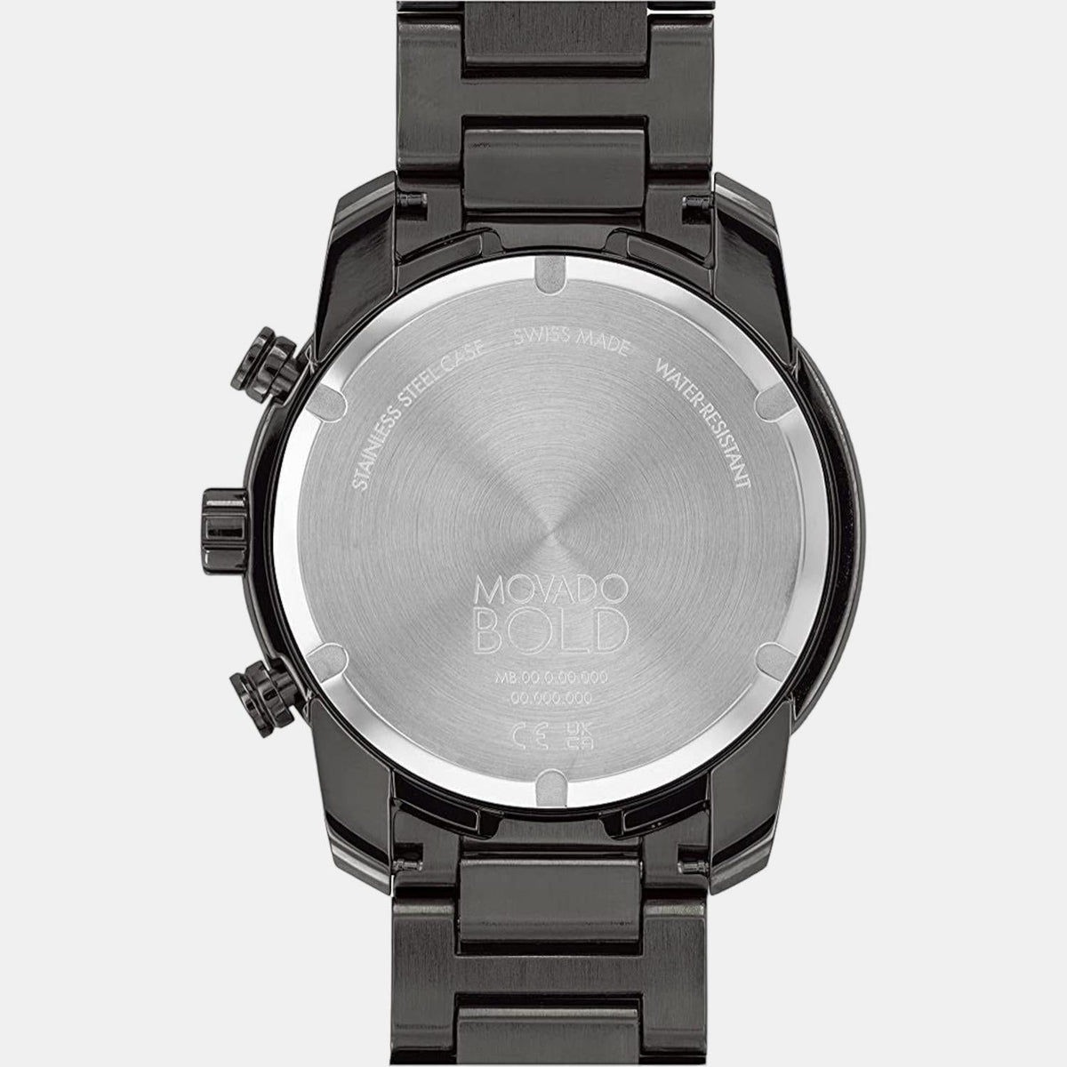 Movado Bold Verso Men Quartz Grey Dial Chronograph Stainless Steel Watch 3600867