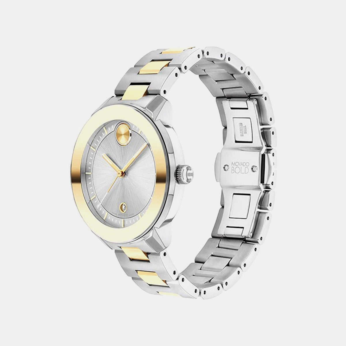 Movado Bold Verso Women Quartz Silver Dial Analog Stainless Steel Watch 3600870