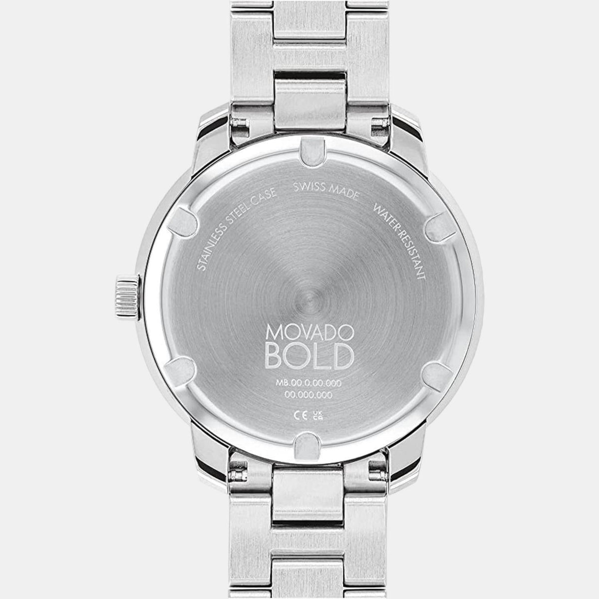 Movado Bold Verso Women Quartz Silver Dial Analog Stainless Steel Watch 3600870