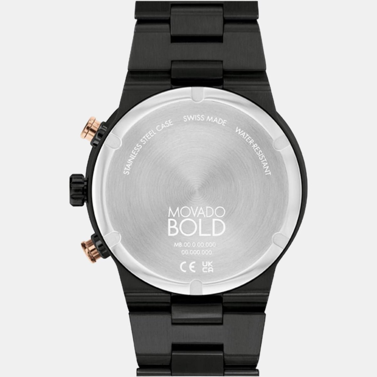 Movado Bold Fusion Men Quartz Bronze Dial Chronograph Stainless Steel Watch 3600897