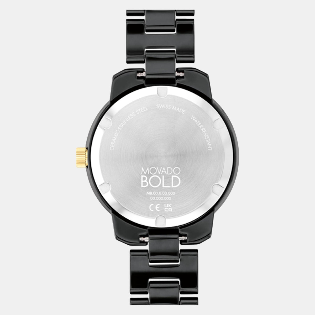 Movado Bold Verso Women Quartz Black Dial Analog Ceramic Watch 3600936