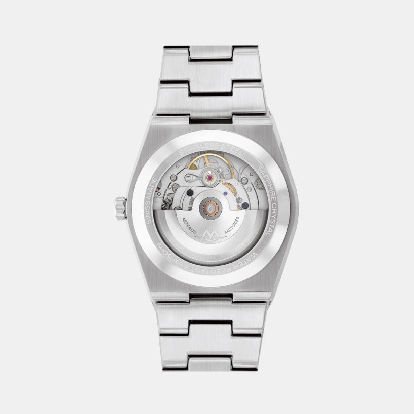 Movado Bold Quest Men Automatic Blue Dial Analog Stainless Steel Watch 3600940