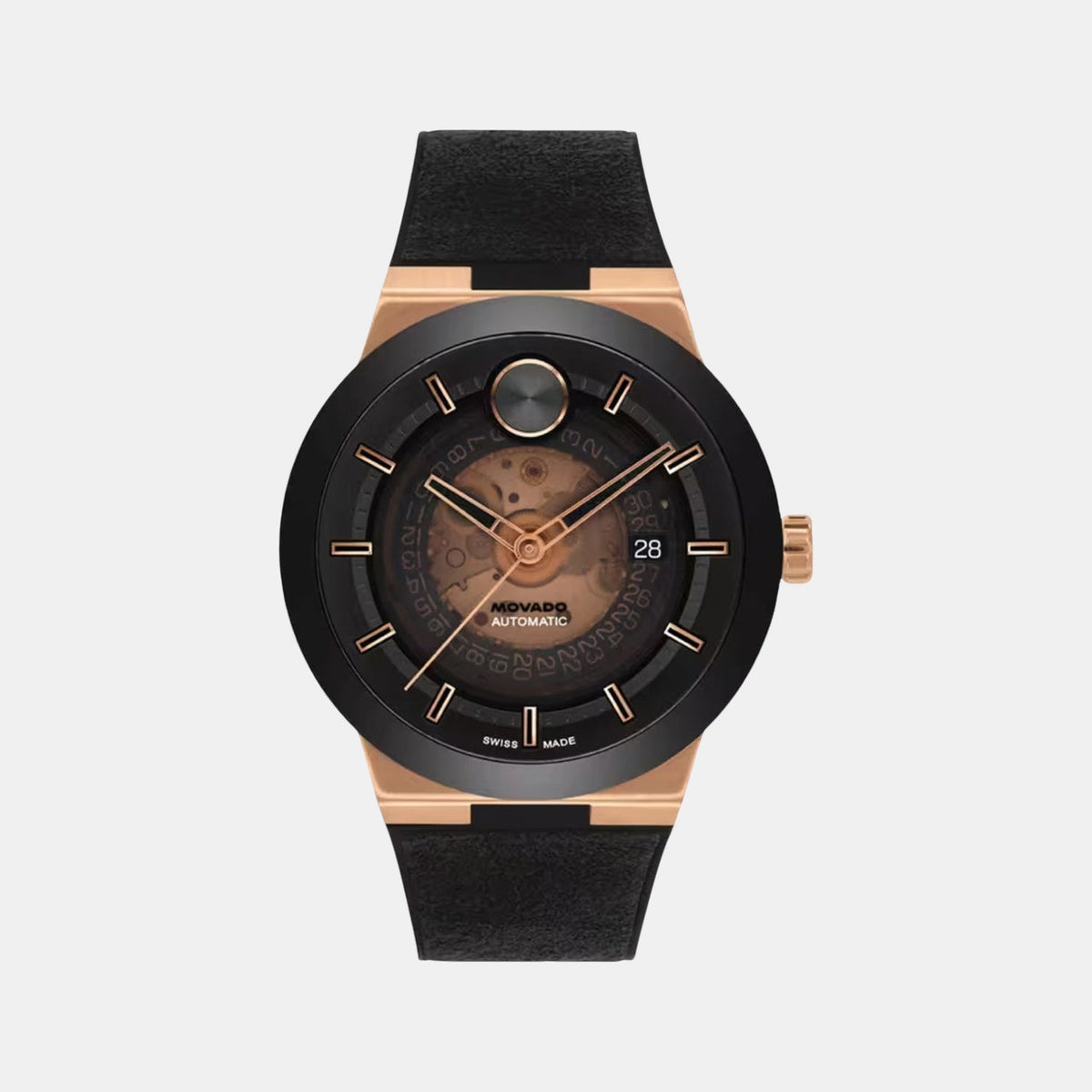 Movado Bold Fusion Men Automatic Black Dial Analog Stainless Steel Watch 3600947
