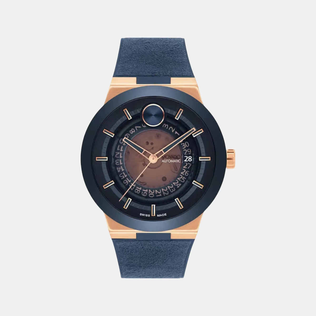 Movado Bold Fusion Men Automatic Blue Dial Analog Ceramic Watch 3601005